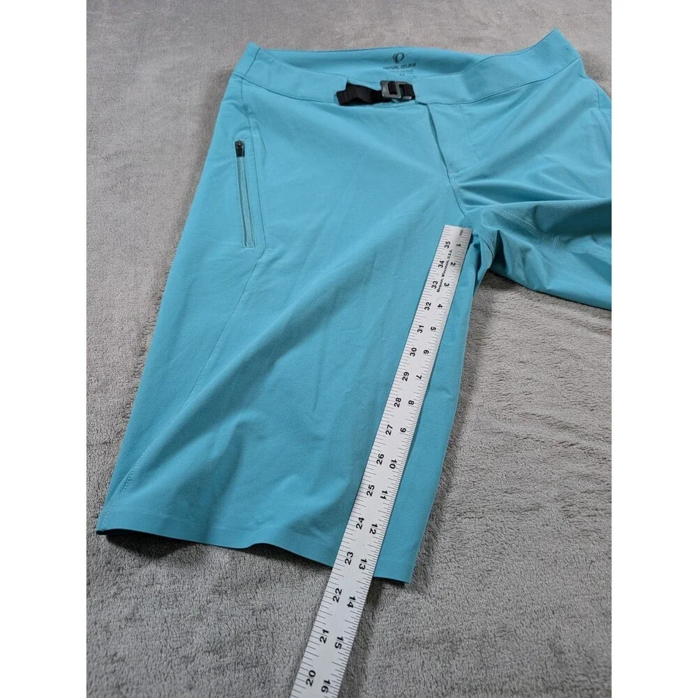 Pearl Izumi Elevate Shell Shorts Mens 32 Mystic Blue Cycling MTB Spell Out Logo